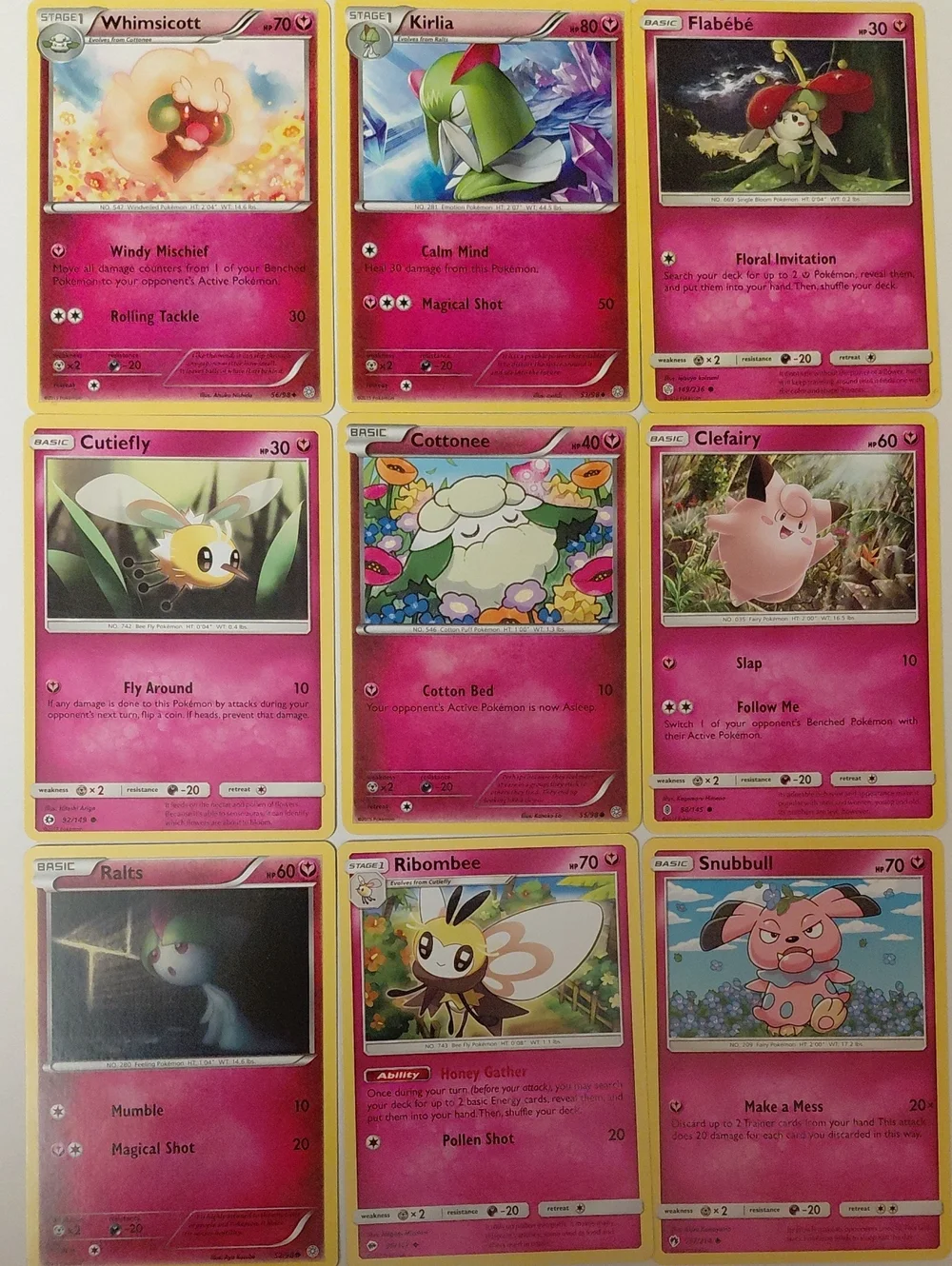Cutie Fairy Cards - 9 Card Lot - Non Holo